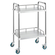 VEVOR Lab Rolling Cart, 2-ράφι από ανοξείδωτο ατσάλι, καρότσι σερβιρίσματος εργαστηρίου με περιστρεφόμενους τροχούς, Dental Utility Cart for Clinic, Lab, Hospital, Salon, 15,16&quot;x21,57&quot;x34,06