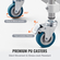 VEVOR Lab Rolling Cart, 3-ράφι από ανοξείδωτο ατσάλι, καρότσι σερβιρίσματος εργαστηρίου με περιστρεφόμενους τροχούς, Dental Utility Cart for Clinic, Lab, Hospital, Salon, 26,38&quot;x15,55&quot;x34,13