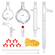 VEVOR Lab Distillation Kit, 3.3 Boro Lab Glassware Distillation Kit with 24, 40 Joint, 1000ml Esential Oil Distillation Apparatus Kit, 14 τμχ Σετ εξοπλισμού γυαλικών