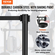 Βάλοι VEVOR Crowd Control Stanchions, 2-pack Crowd Control Barriers, Carbon Steel Painted Stanchion Queue Post with 6,5FT Black Retractable Belt, Belt Barriers Line Divider for Exhibition, Airport