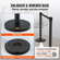 Βάλοι VEVOR Crowd Control Stanchions, 2-pack Crowd Control Barriers, Carbon Steel Painted Stanchion Queue Post with 6,5FT Black Retractable Belt, Belt Barriers Line Divider for Exhibition, Airport