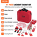 VEVOR Electrical Lockout Tagout Kit, 47 PCS Safety Loto Kit Περιλαμβάνει λουκέτα, λαβές, ετικέτες, νάιλον δεσίματα, κλείδωμα βυσμάτων, κλείδωμα διακόπτη κυκλώματος και τσάντα μεταφοράς, για βιομηχανική, ηλεκτρική ενέργεια