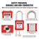 VEVOR Electrical Lockout Tagout Kit, 47 PCS Safety Loto Kit Περιλαμβάνει λουκέτα, λαβές, ετικέτες, νάιλον δεσίματα, κλείδωμα βυσμάτων, κλείδωμα διακόπτη κυκλώματος και τσάντα μεταφοράς, για βιομηχανική, ηλεκτρική ενέργεια