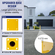 VEVOR Safety Bollard Safety Barrier Bollard 4-1/2&quot; OD 36&quot; Height Yellow Powder Coat Pipe Steel Barrier with 4 Free Bolts Anchor for Sensfully Aren Area
