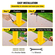 VEVOR Safety Bollard 42&quot;x4.5&quot; Safety Barrier Bollard 4-1/2&quot; OD 42&quot; Height Yellow Powder Coat Pipe Steel Barrier with 4 Free Bolts Anchor for Sensible Area Area