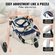 Αναπηρικό καροτσάκι για κατοικίδια VEVOR 2 Wheels για Πίσω πόδια Σκύλος Αναπηρικό καροτσάκι/Ρυθμιζόμενο καρότσι (L)