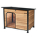 VEVOR Outdoor Dog House, Αδιάβροχο Μονωμένο Σπίτι σκύλων με Υπερυψωμένο Δάπεδο, Anti-Bite Wood Dog House Εξωτερικός σιδερένιος σκελετός, Ανοιχτή οροφή, για μεσαίους έως μεγάλους σκύλους