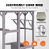 VEVOR Cat House Outdoor, 7 επιπέδων Large Catio, περίβλημα για γάτες με 5 πλατφόρμες, 2 κουτιά ανάπαυσης &amp; μεγάλη μπροστινή πόρτα, 71,2 x 34,6 x 66,5 ίντσες