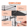 VEVOR Μεγάλο κλουβί για γάτες 4 επιπέδων 41 x 14 x 55&quot; Μεταλλικό περίβλημα γάτας με αιώρα