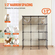 VEVOR Μεγάλο κλουβί για γάτες 4 επιπέδων 41 x 28 x 55&quot; Μεταλλικό περίβλημα γάτας με αιώρα