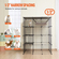 VEVOR Μεγάλο κλουβί για γάτες 4 επιπέδων 41 x 41 x 55&quot; Μεταλλικό περίβλημα γάτας με αιώρα