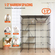 VEVOR Μεγάλο κλουβί για γάτες 4 επιπέδων 54 x 41 x 69&quot; Μεταλλικό περίβλημα γάτας με αιώρα