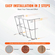 VEVOR Livestock Hay Feeder 18,5 γαλονιών Επιτοίχια ράφι σανού κατσίκας για άλογα