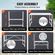 VEVOR Livestock Stand κουρευτική βάση κατσίκας 21&quot;-33&quot; Ύψος 51x23 σε επιτραπέζιο λευκό