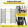 VEVOR Διπλή Πτυσσόμενη Πύλη Ασφαλείας, 6-1/2&#039; Υ x 12&#039; W Πτυσσόμενη Πύλη Πόρτας, Πύλη Ασφαλείας από χάλυβα ακορντεόν, Εύκαμπτη Διευρυόμενη Πύλη Ασφαλείας, Κυλιόμενη Πύλη Barricade 360°, Πύλη ψαλιδιού ή πόρτα με κλειδιά
