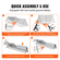 VEVOR Chicken Tunnels, 287 x 78,7 x 24,2 inch (LxWxH) Chicken Tunnels for Yard, Portable Chicken Tunnels for Outside with Corner Frames, 2 Set, Κατάλληλο για κοτόπουλα, πάπιες, κουνέλια