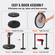 Βάλοι VEVOR Crowd Control Stand, 2-pack Crowd Control Barriers, Carbon Steel Baking Stanchion Queue Post με κόκκινη ανασυρόμενη ζώνη 11FT, διαχωριστικό γραμμής φραγμών ζώνης για έκθεση, αεροδρόμιο