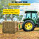 VEVOR Hay Spear 32&quot; Bale Spear 1350 lbs, Bale Spike Γρήγορη προσάρτηση Τετράγωνες λόγχες Hay Bale 1,4&quot; πλάτος, με κόκκινη επίστρωση Πιρούνια δέματος, Bale Hay Spike με εξάγωνο παξιμάδι &amp; μανίκι για κουβάδες Τρακτέρ Φορτωτές