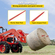 VEVOR Hay Spear 49&quot; Bale Spear 4500 lbs, Bale Spike Quick Attach Square Hay Bale Spears 1 3/4&quot; πλάτους, Κόκκινη επίστρωση Πιρούνια Bale, Bale Hay Spike με εξάγωνο παξιμάδι &amp; μανίκι για κουβάδες Tractors Loaders