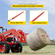 VEVOR Pair Hay Spear 39&quot; Bale Spear 3000 lbs, Bale Spike Quick Attach Square Hay Bale Spears 1 3/4&quot;, Red Coated Bale Forks, Bale Hay Spike with Hex Nut &amp; Sleeve for Buckets Tractors Loaders