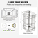 VEVOR Manual Honey Extractor, 2/4 Frames Honey Spinner Extractor, Ανοξείδωτο ατσάλι μελισσοκομική εξαγωγή, κυψελωτό τύμπανο με καπάκι, φυγοκεντρικός εξοπλισμός μελισσοκομίας με βάση ρυθμιζόμενου ύψους