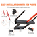 VEVOR 39&quot; Hay Spear, Bale Spears 1600lbs Loading Capacity, Skid Steer Loader Tractor Bucket Attachment with 2pcs 17,5&quot; Stabilizer Spears and 60&quot; Chain, Quick Attach Spike Forks