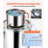 VEVOR Moonshine Still 5 Gal Water Alcohol Distiller Kit ζυθοποιίας από ανοξείδωτο χάλυβα