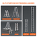 VEVOR Telescoping Ladder A Frame 13 FT Extension Multi-Function for Homework