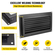 VEVOR Crawl Space Flood Vent Fund Fult Flood 8&quot;Ύψος x 16&quot; Πλάτος Εξαερισμός τοίχου