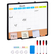 VEVOR 24&quot;x18&quot; Μηνιαίο ημερολόγιο Whiteboard &amp; Cork Board με πλαίσιο αλουμινίου