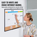 VEVOR 36&quot;x24&quot; Μηνιαίο ημερολόγιο Whiteboard &amp; Cork Board με πλαίσιο αλουμινίου