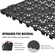 VEVOR Modular Interlocking Cushion, 55 Pack 30 x 30 cm Splicing Drinage Mats, Soft PVC Interlocking Drainage Plakas, Αντιολισθητικές οπές αποστράγγισης για τουαλέτα, μπάνιο, κουζίνα, πισίνα, υγρό, μαύρο