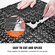 VEVOR Modular Interlocking Cushion, 55 Pack 30 x 30 cm Splicing Drinage Mats, Soft PVC Interlocking Drainage Plakas, Αντιολισθητικές οπές αποστράγγισης για τουαλέτα, μπάνιο, κουζίνα, πισίνα, υγρό, μαύρο