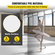 VEVOR Dance Floor, 6,6x23ft Dance Floor Roll, πάχος 0,06in PVC Vinyl Dance Floor, Μαύρο/Λευκό αναστρέψιμο φορητό πάτωμα χορού, αντιολισθητικό δάπεδο χορού, πίστα μπαλέτου για τζαζ, ποπ, λυρικό στυλ