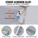 VEVOR Attic Ladder Πτυσσόμενη, χωρητικότητας 350 λιβρών, 22,5&quot; x 63&quot;, προέκταση αλουμινίου πολλαπλών χρήσεων, ελαφριά και φορητή, ταιριάζει σε ύψη οροφής 9,5&#039;-12&#039;, άνετη πρόσβαση στη σοφίτα σας Standard