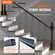 Μεταλλικά κάγκελα VEVOR Staircase, 44&#039;&#039; x 1/2&quot; Διακοσμητικές άξονες από γαλβανισμένο χάλυβα, 5 Pack S Shape Deck κιγκλίδωμα, κοίλο σατέν μαύρο σπειροειδές κιγκλίδωμα σκάλας με παπούτσια &amp; βίδες