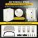 VEVOR NEMA Ατσάλινο περίβλημα, 16 x 12 x 8\&#039;\&#039; NEMA 4X Fiberglass Electrical Box, IP66 Αδιάβροχο &amp; Αδιάβροχο, Ηλεκτρικό κουτί διακλάδωσης εξωτερικού/εσωτερικού χώρου, με πλάκα τοποθέτησης (40 x 30 x 20 cm)