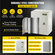 Ατσάλινο περίβλημα VEVOR NEMA, 10 x 8 x 6\&#039;\&#039; NEMA 4X Steel Electrical Box, IP66 Waterproof &amp; Dustproof, Ηλεκτρικό κουτί σύνδεσης εξωτερικού/εσωτερικού χώρου, με πλάκα τοποθέτησης