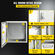 VEVOR NEMA Ατσάλινο περίβλημα, 24 x 24 x 8&#039;&#039; NEMA 4X Steel Electrical Box, IP66 Waterproof &amp; Dustproof, Ηλεκτρικό κουτί σύνδεσης εξωτερικού/εσωτερικού χώρου, με πλάκα τοποθέτησης