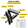 VEVOR 18\&quot; Backhoe Thumb, 1/2\&quot; Deeth Thickness Heavy Duty Excavator Thumb, Black Steel Weld On Thumb Attachments with 12mm Bolt-On Design Ρυθμιζόμενος μηχανικός αντίχειρας για εκσκαφέα/εκσκαφέας