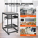 VEVOR 15U Open Frame Rack Server, Ρυθμιζόμενο βάθος 15&#039;&#039;-40&#039;&#039;, Free Standing ή Wall Mount Network Server Rack, 4 Post AV Rack with Casters, Συγκρατεί όλο τον εξοπλισμό πληροφορικής δικτύωσης Μόντεμ AV Gear Router