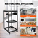 VEVOR 20U Open Frame Server Rack, Ρυθμιζόμενο βάθος 15&#039;&#039;-40&#039;&#039;, Free Standing ή Wall Mount Network Server Rack, 4 Post AV Rack με Casters, Χωράει όλο τον εξοπλισμό πληροφορικής δικτύωσης σας Μόντεμ AV Gear Router