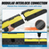 VEVOR 3 Pack Λαστιχένια ράμπα προστασίας καλωδίων, 2 καναλιών, 12000 lbs/άξονα Χωρητικότητα σύρμα βαρέως τύπου κάλυμμα ράμπας ράμπας, ανύψωση ταχύτητας κυκλοφορίας με ανοιγόμενο επάνω κάλυμμα &amp; προειδοποιητική ταινία 50 ft, για εσωτερικούς και εξωτερικούς χώρους