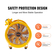 VEVOR 254mm Extractor Fan Blower Φορητός 3m καλώδιο ρεύματος ανεμιστήρας Βιομηχανικός