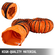 Εσωτερικό σωλήνα VEVOR 25FT Duct, PVC Flexible 12 ιντσών φορητό για ανεμιστήρα εξάτμισης