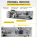 VEVOR 1100W Mini Metal Lathe 220MMx750MM Μεταλλικός Τόρνος Μεταβλητής Ταχύτητας RPM Μηχάνημα φρεζαρίσματος μετάλλων Ψηφιακός μεταλλικός τόρνος φρεζαρίσματος με τσοκ 3 σιαγόνων, κωνικός άξονας MT5, κωνικό MT2 Tailstock