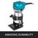 800W Max Torque Variable Speed ​​30.000 RPM Compact Router with Collets 1/4&quot; &amp; 3/8&quot; 1 x Plunge Base &amp; 1 x Tilt Base 220V