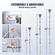 VEVOR Electric Spin Scrubber, ασύρματη βούρτσα καθαρισμού με 2 ρυθμιζόμενες ταχύτητες και επεκτεινόμενη μακριά λαβή, 1,5H Runtime Power Shower Scrubber με 4 αντικαταστάσιμες κεφαλές βούρτσας για μπάνιο, μπανιέρα, πλακάκι
