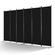 VEVOR Room Divider 6 Panels Fabric Room Privacy Screen for Office Υπνοδωμάτιο Μαύρο