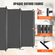 VEVOR Room Divider 6 Panels Fabric Room Privacy Screen for Office Υπνοδωμάτιο Γκρι